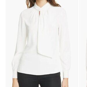 Ted Baker London Pammla Tie Neck Long Sleeve Blouse